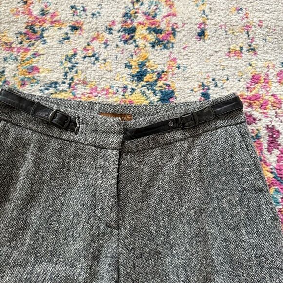 Anthropologie Grey straight leg trouser pants - Picture 2 of 4